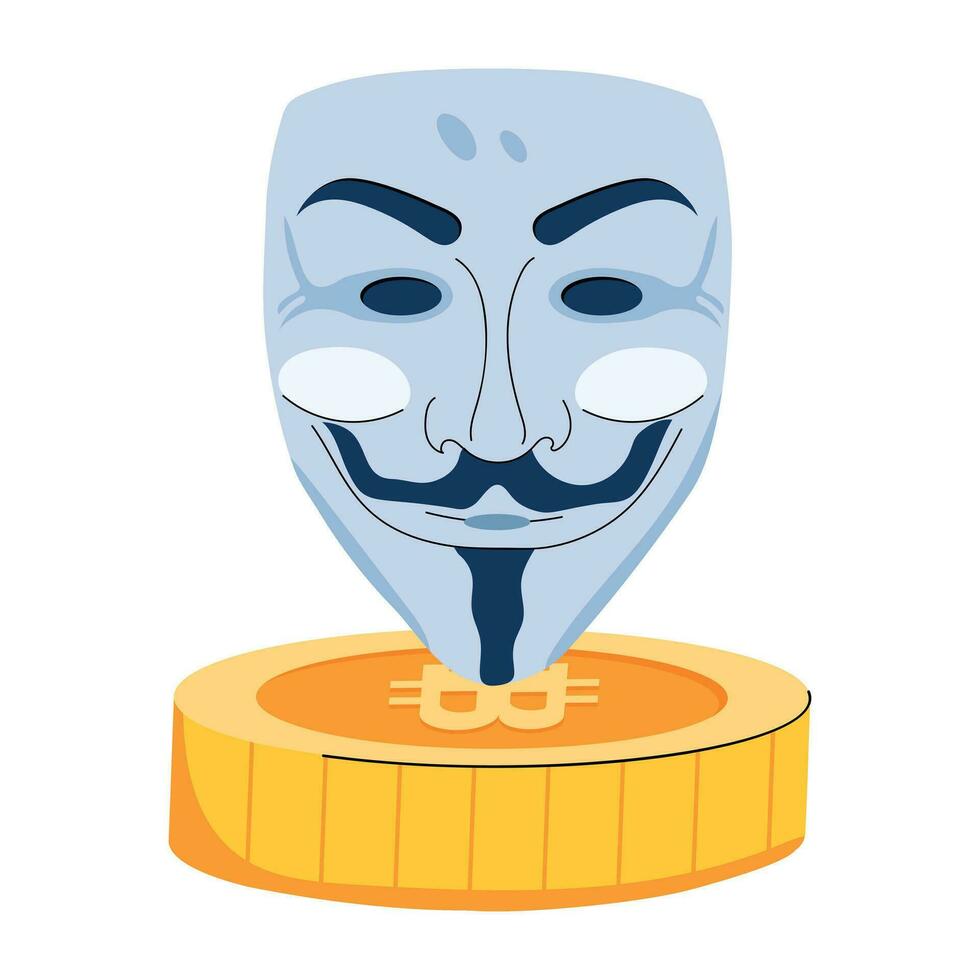 Trendy Bitcoin Fraud vector