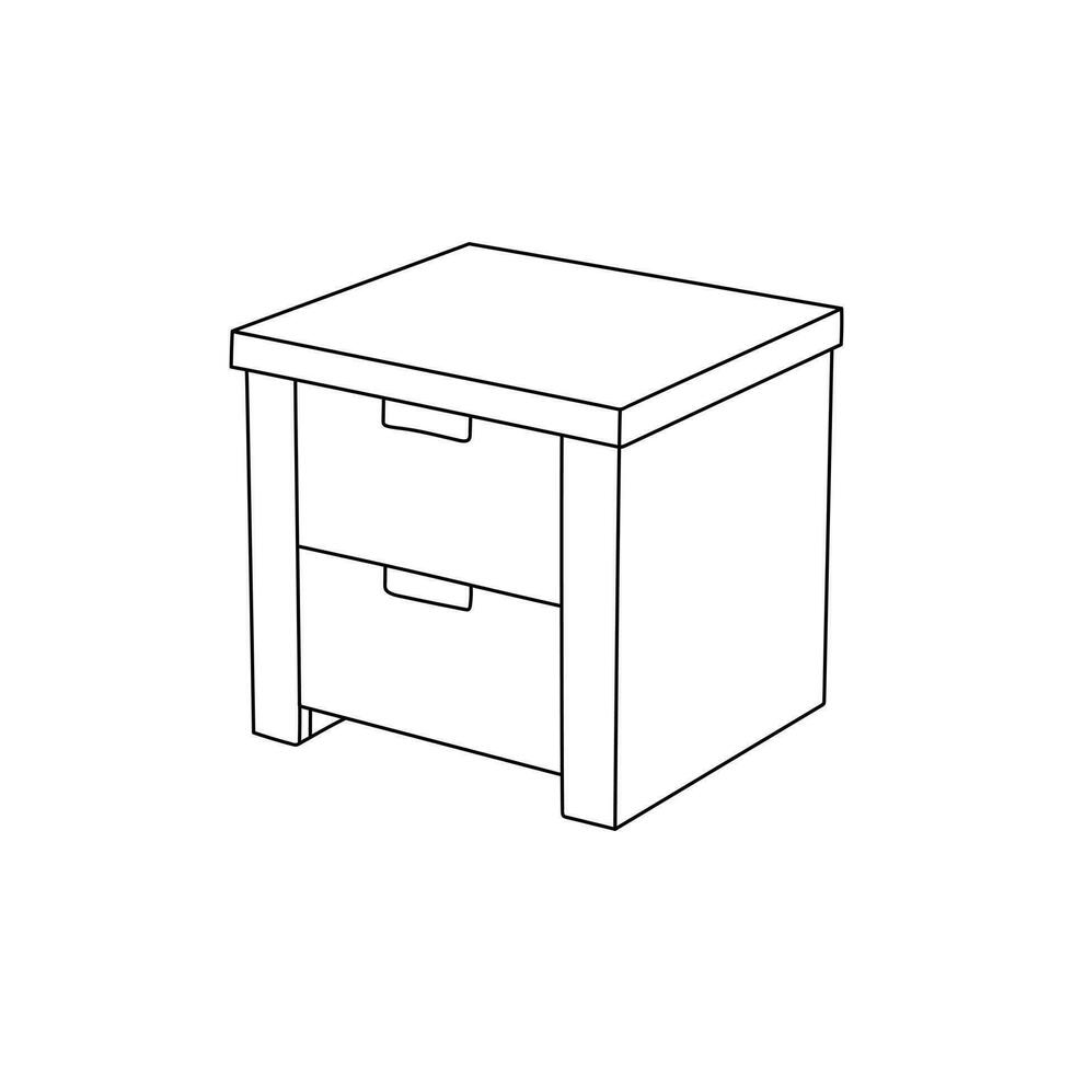 mesa minimalista interior icono mueble línea Arte vector, minimalista ilustración diseño vector