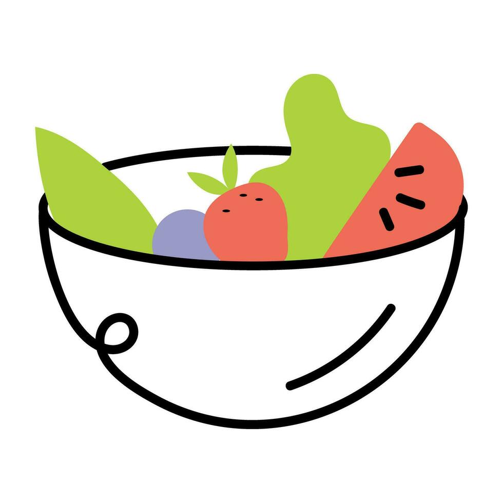 Trendy Fruit Salad vector