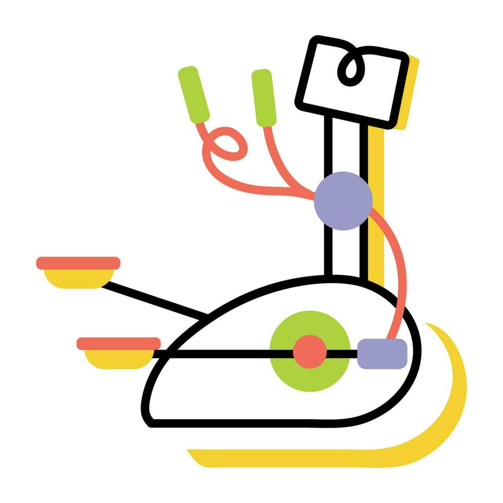 Trendy Elliptical Machine vector