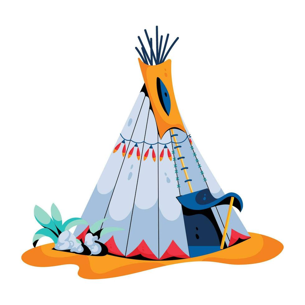 Trendy Tepee Concepts vector