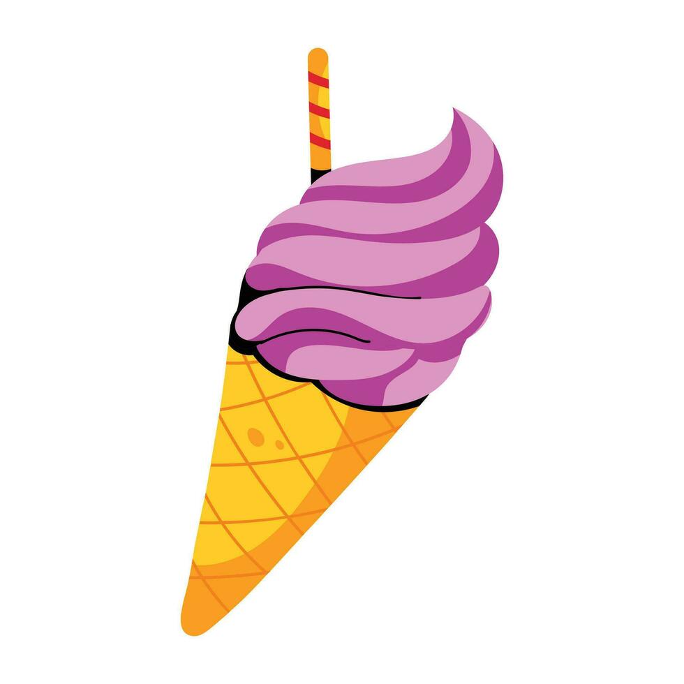 Trendy Ice Cream vector