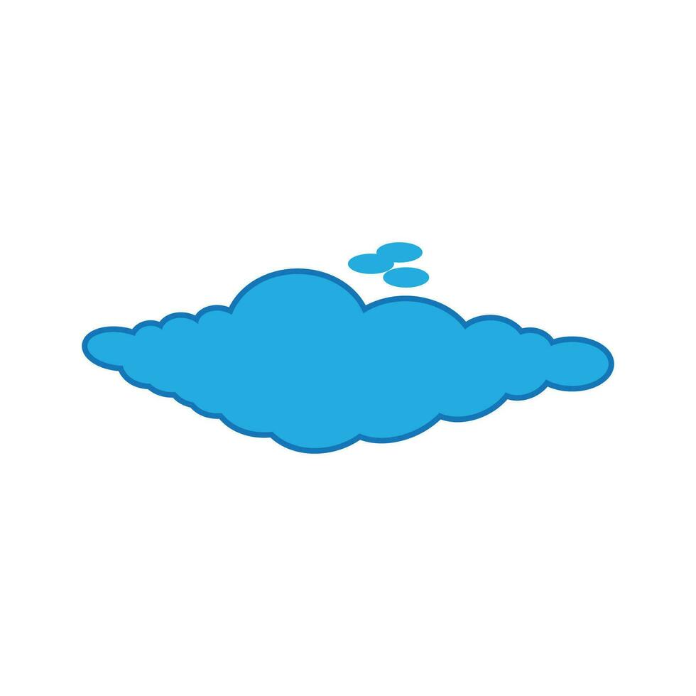 Cloud illustration logo icon vector flat design