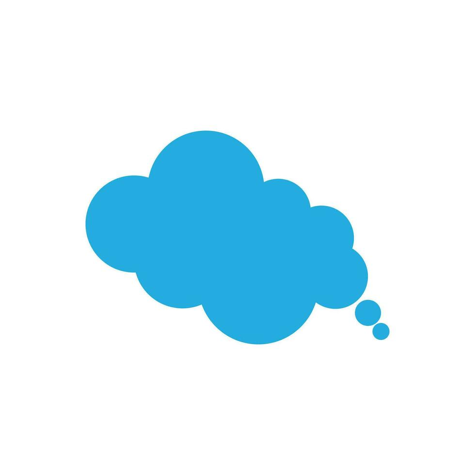 nube ilustración logo icono vector plano diseño