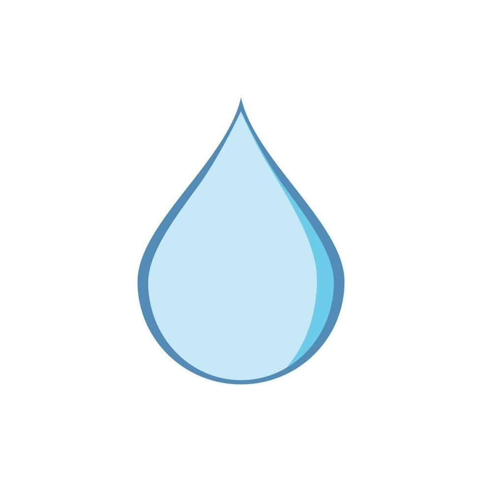 Water drop illustration logo vector design