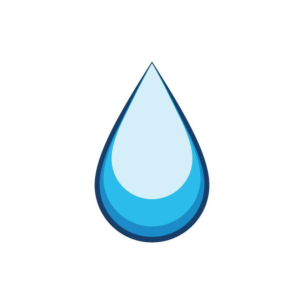 Water drop illustration logo vector design