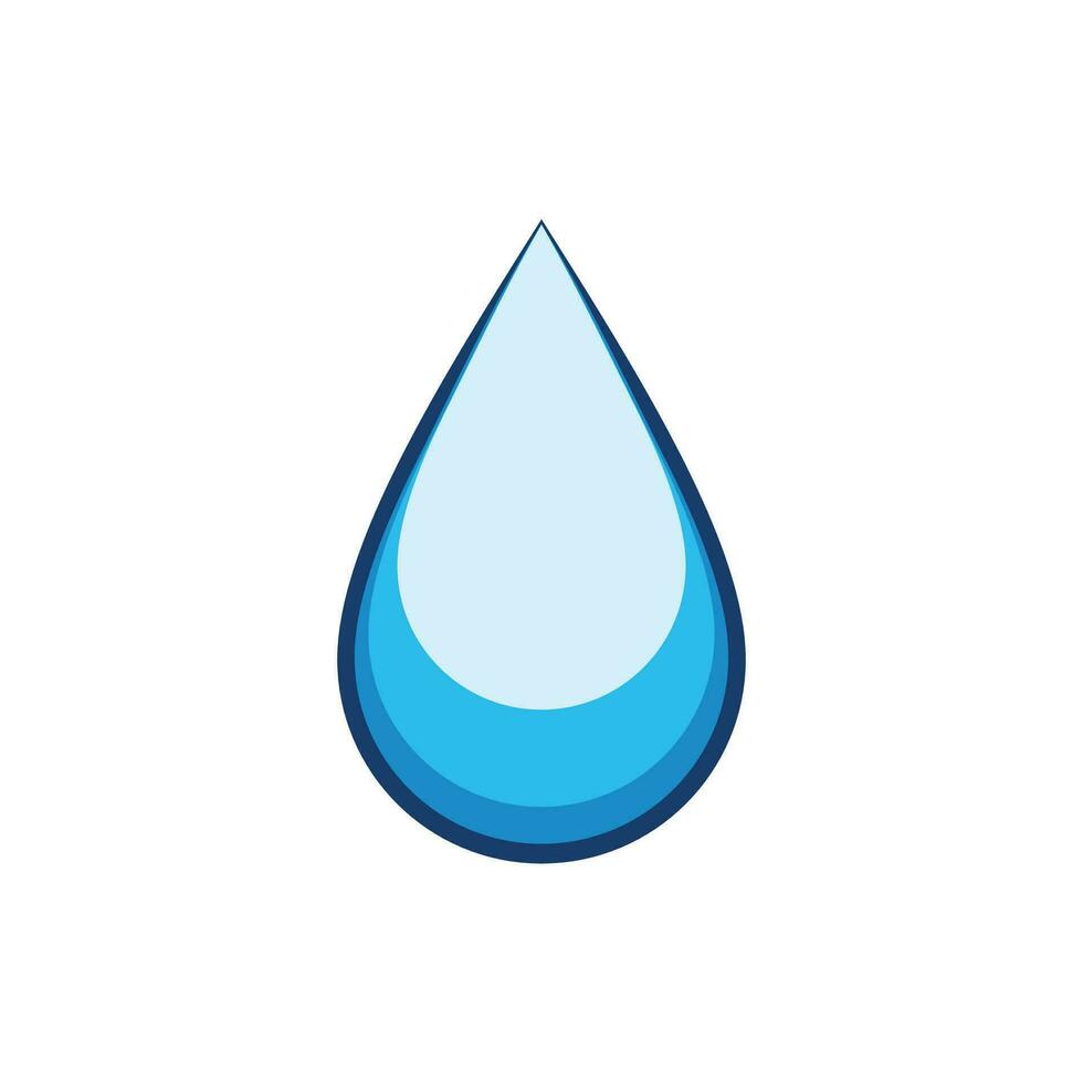 Water drop illustration logo vector design