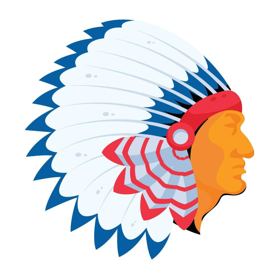 Trendy Native Headdress vector