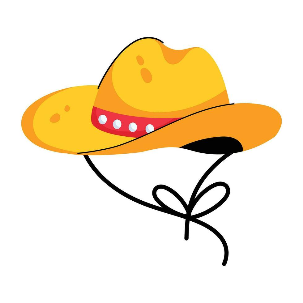 Trendy Cowboy Cap vector