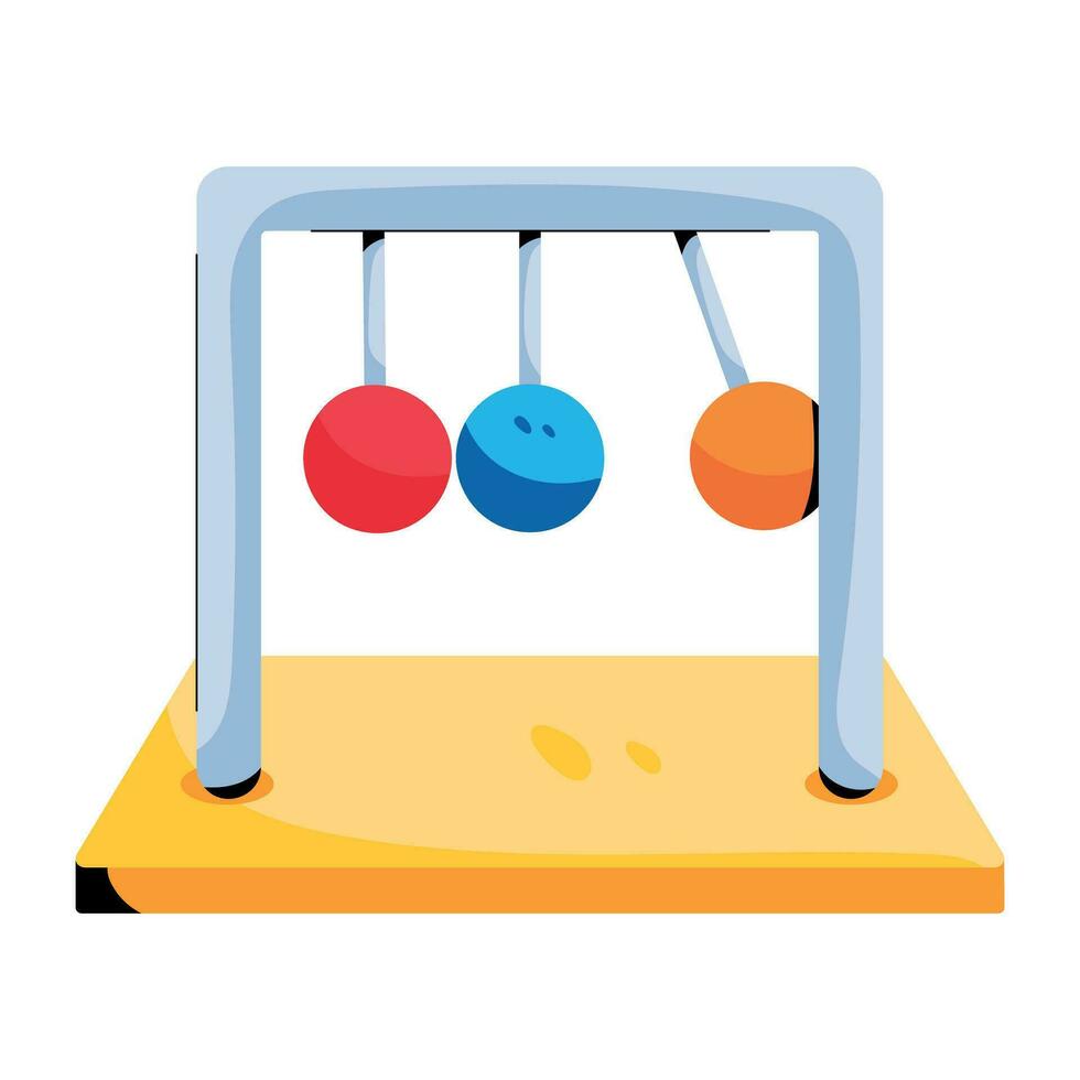 Trendy Newton Cradle vector