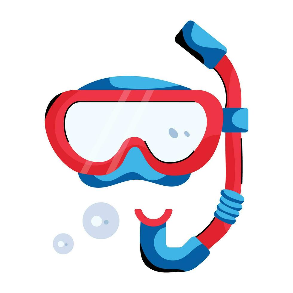 Trendy Scuba Mask vector