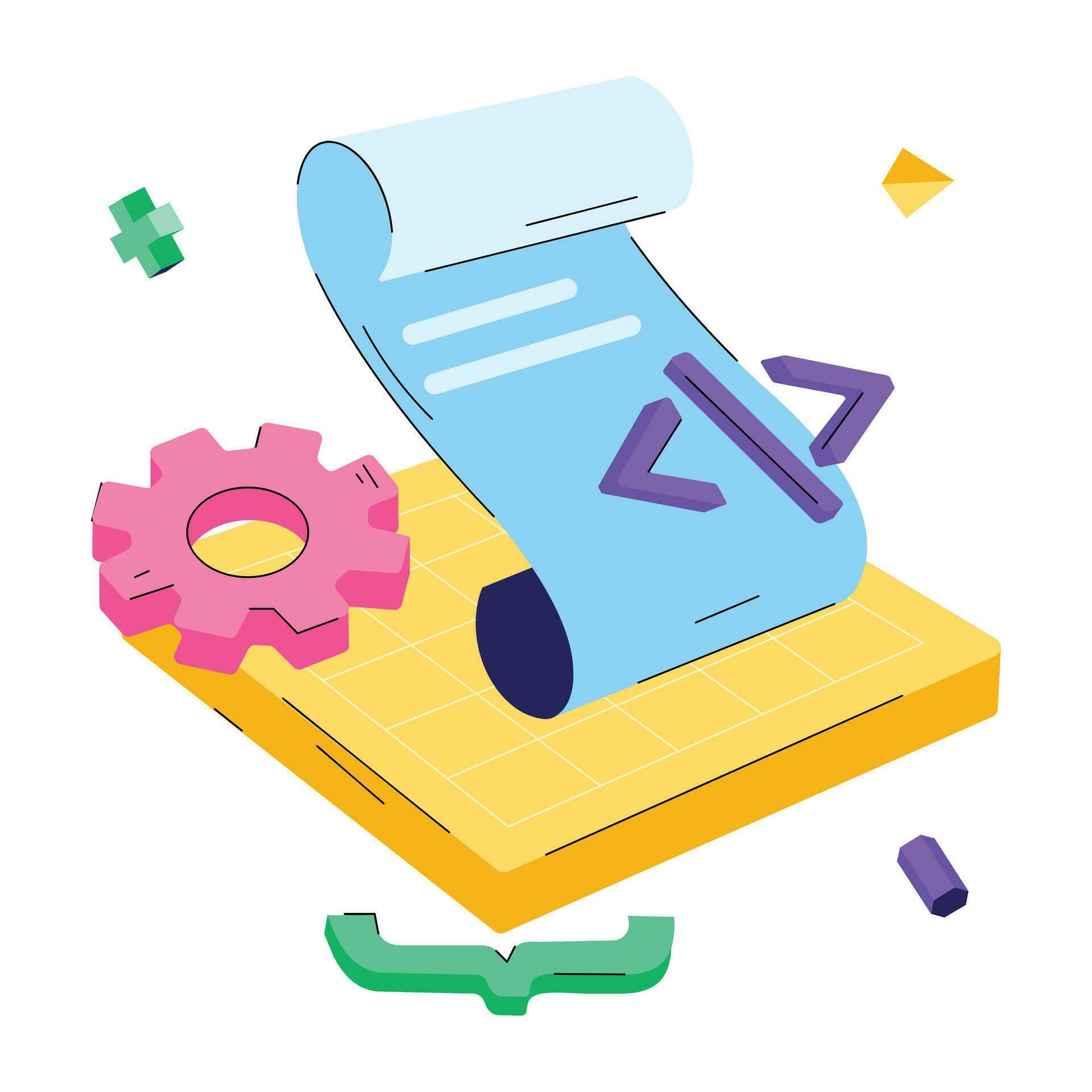 Trendy Coding File 25440014 Vector Art at Vecteezy