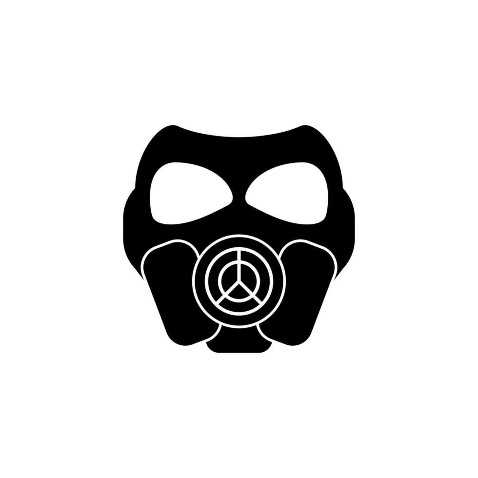 Vector element of a gas mask, Icon.