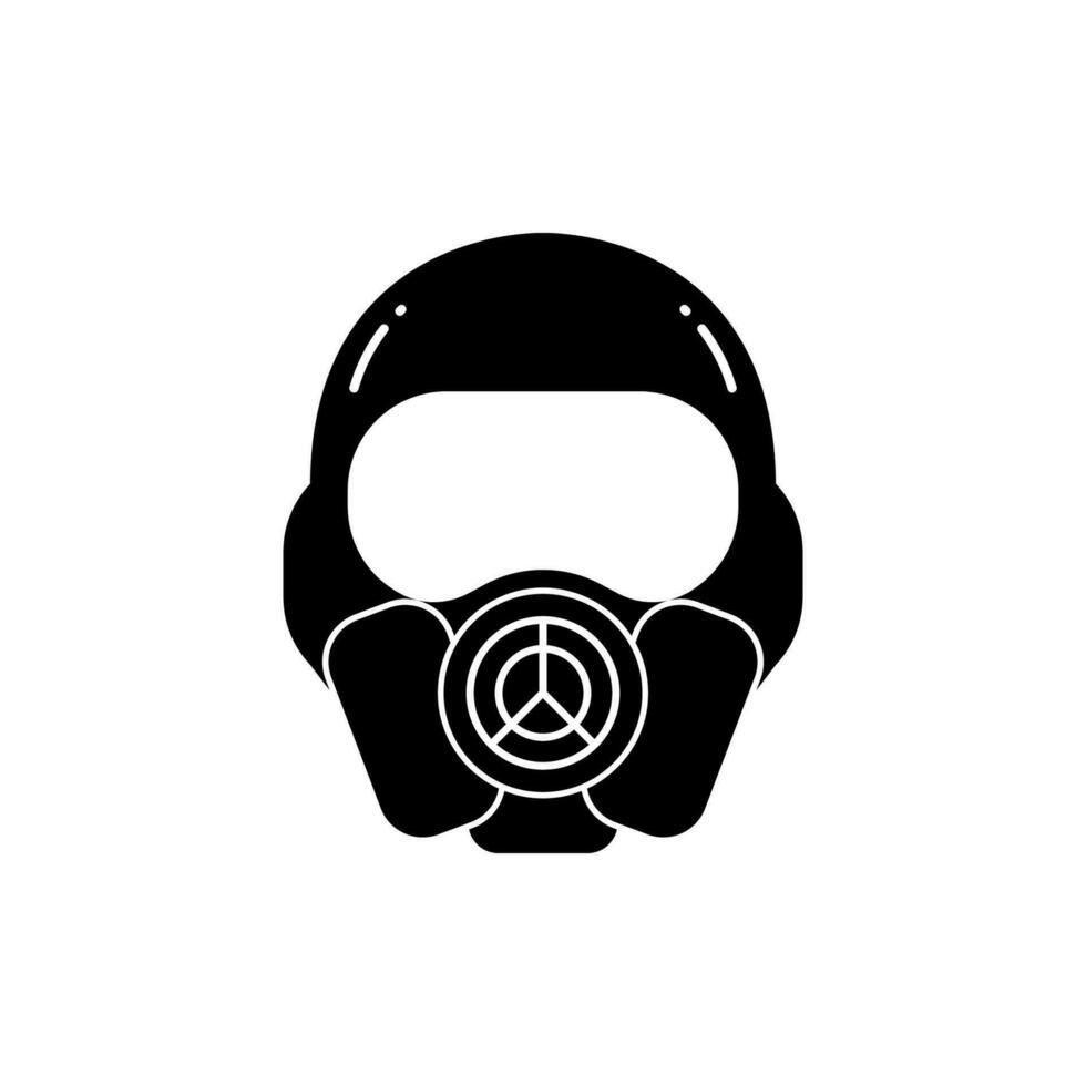 Vector element of a gas mask, Icon.