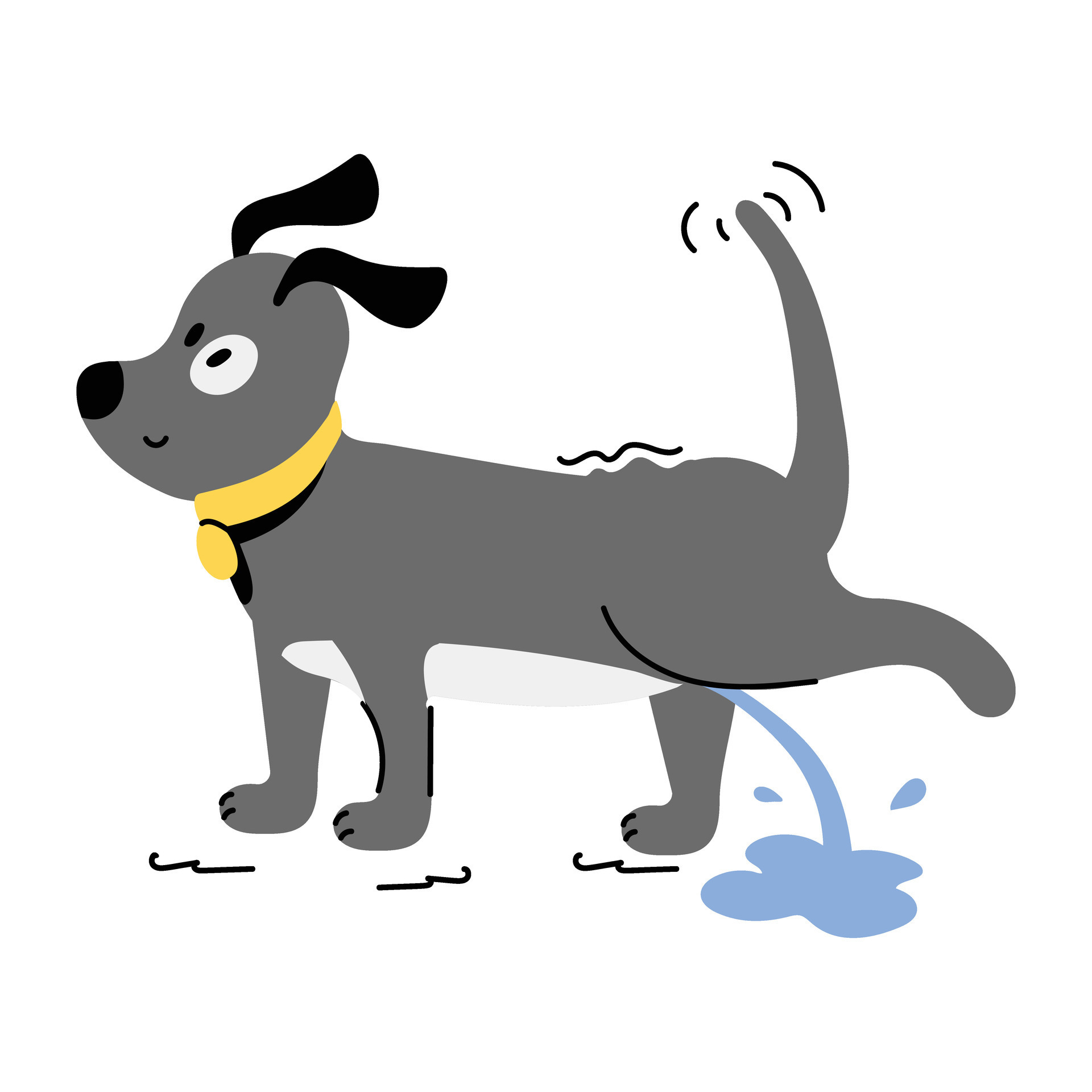 Trendy Dog Peeing 25440144 Vector Art at Vecteezy