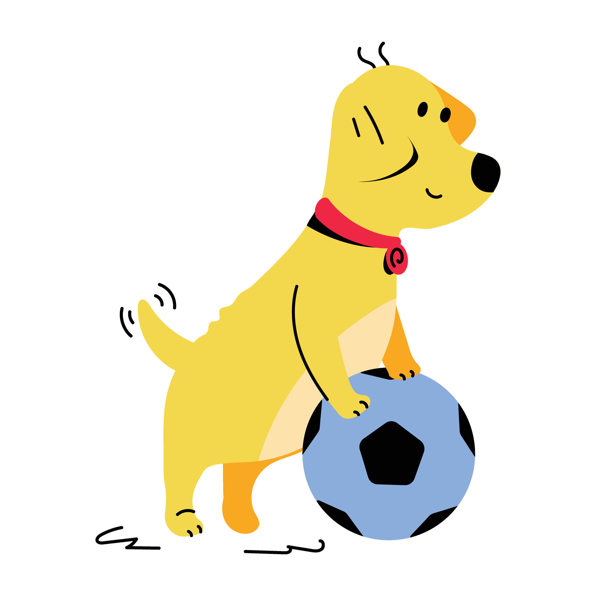 Trendy Dog Football 25440181 Vector Art at Vecteezy