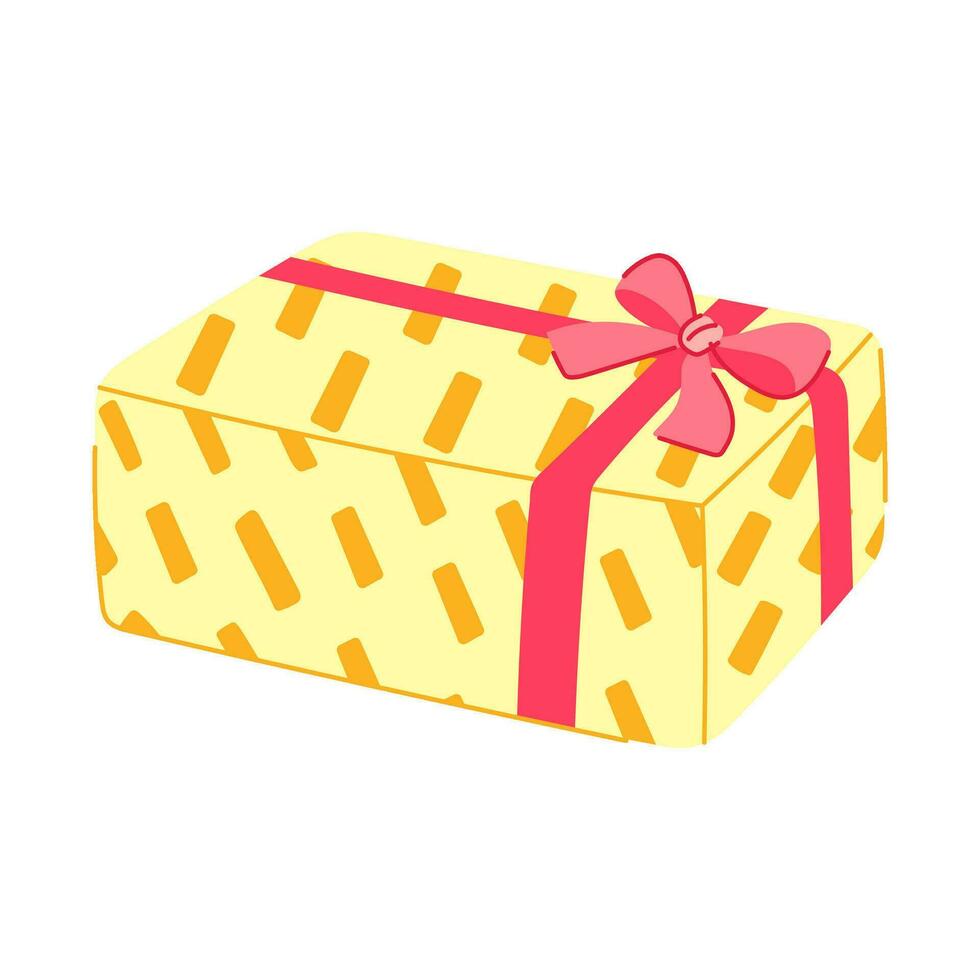 new gift box cartoon vector illustration