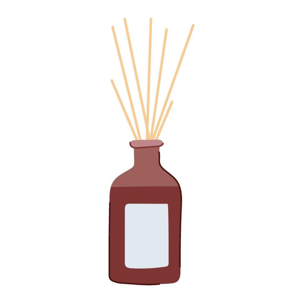 diffuser aroma sticks cartoon vector illustration