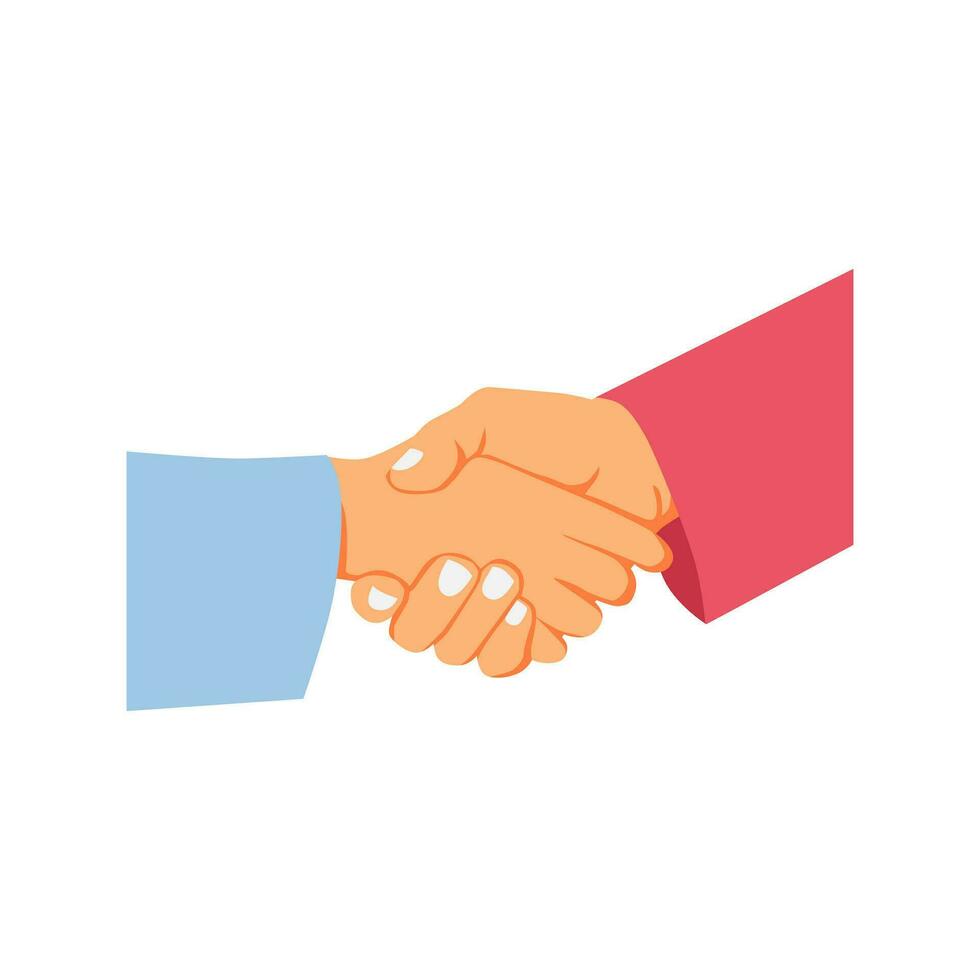 handshake vector illustration  friendship and cooperation concept