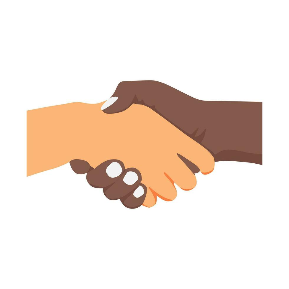 handshake vector illustration  friendship and cooperation concept