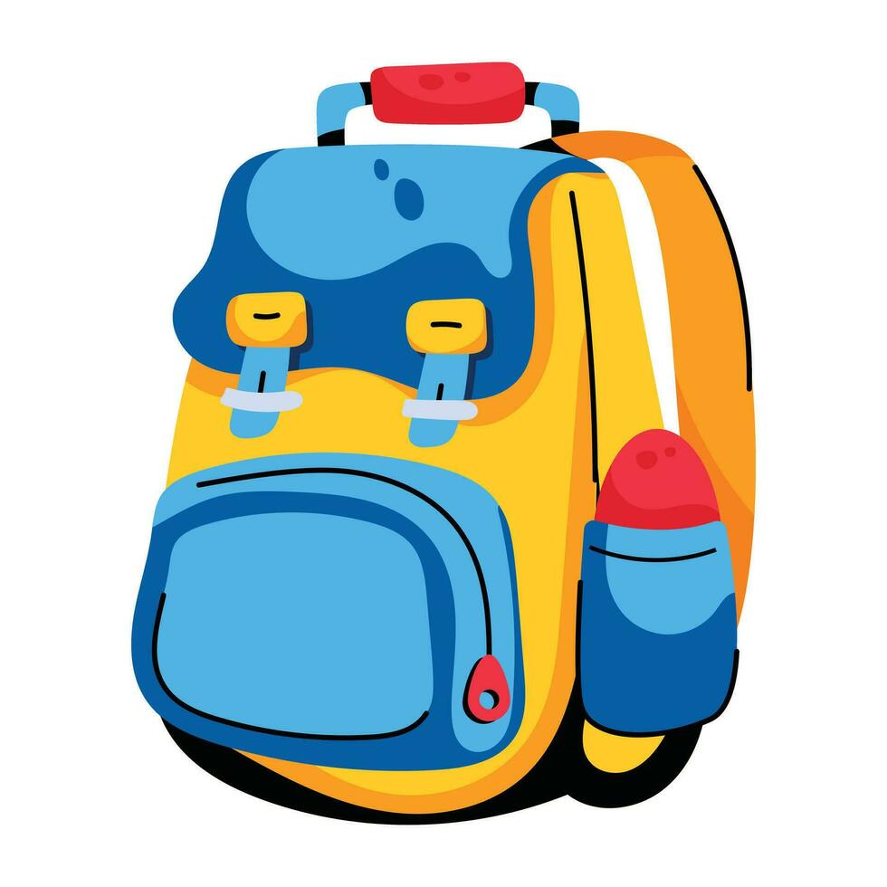 Trendy Travel backpack vector