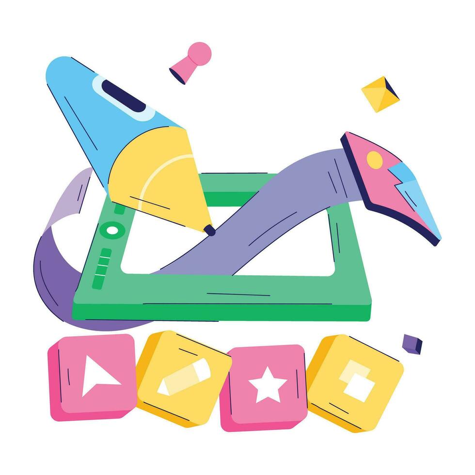 Trendy Image Designing vector