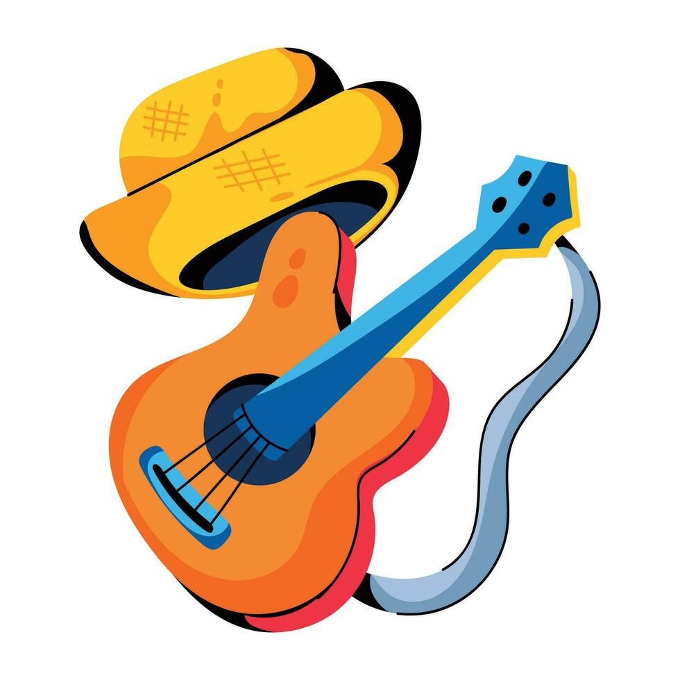 Trendy Guitar Concepts vector
