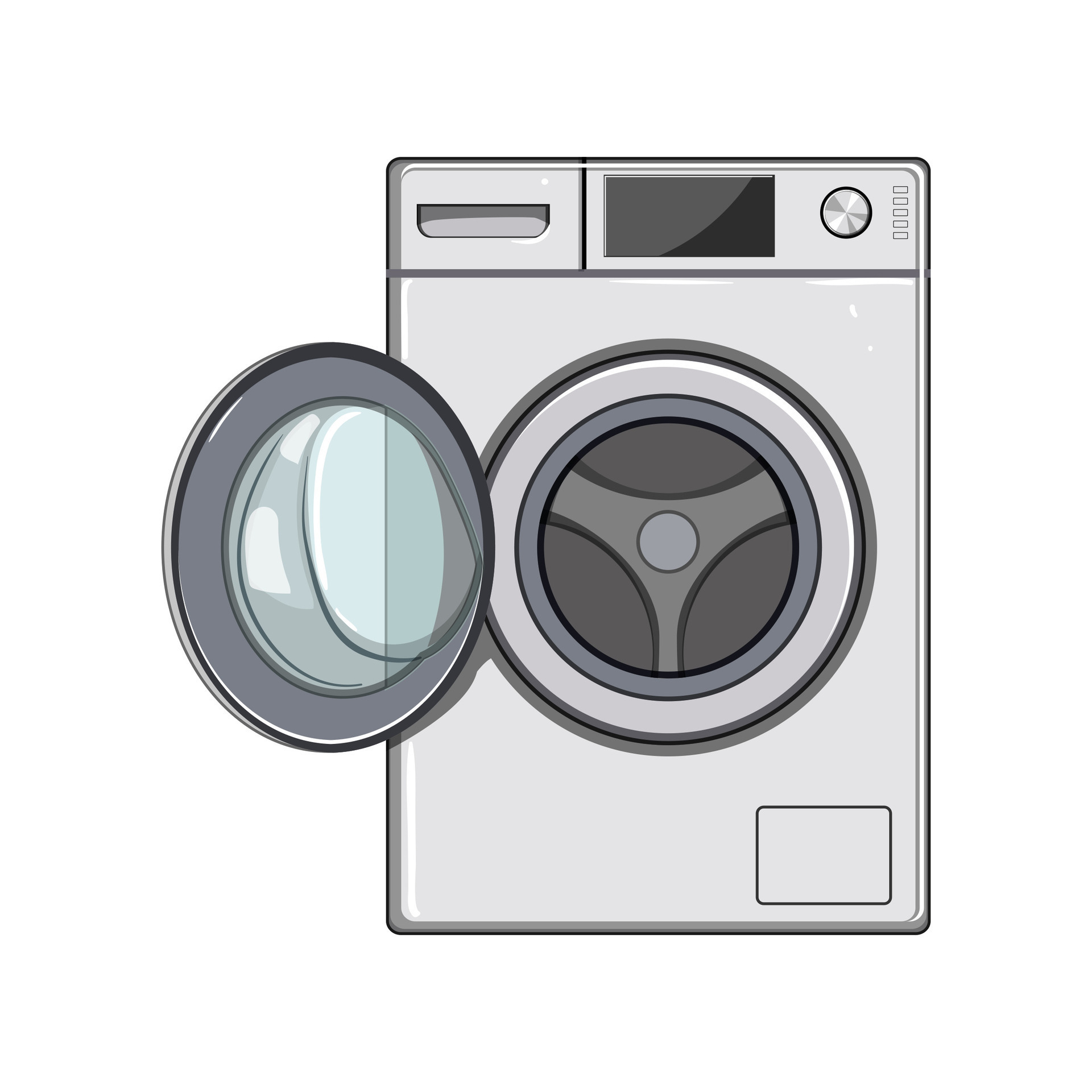 Home Washing Machine Cartoon Vector Illustration Vector Art At