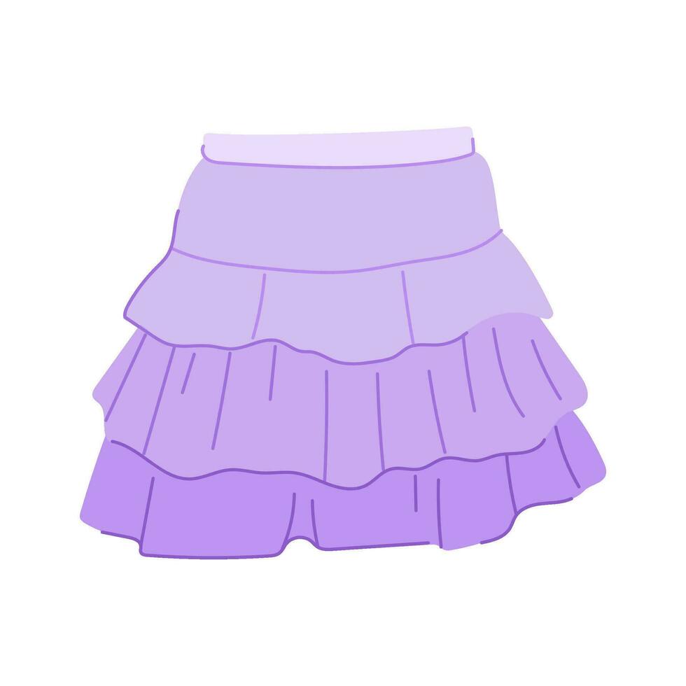 garment skirt baby cartoon vector illustration