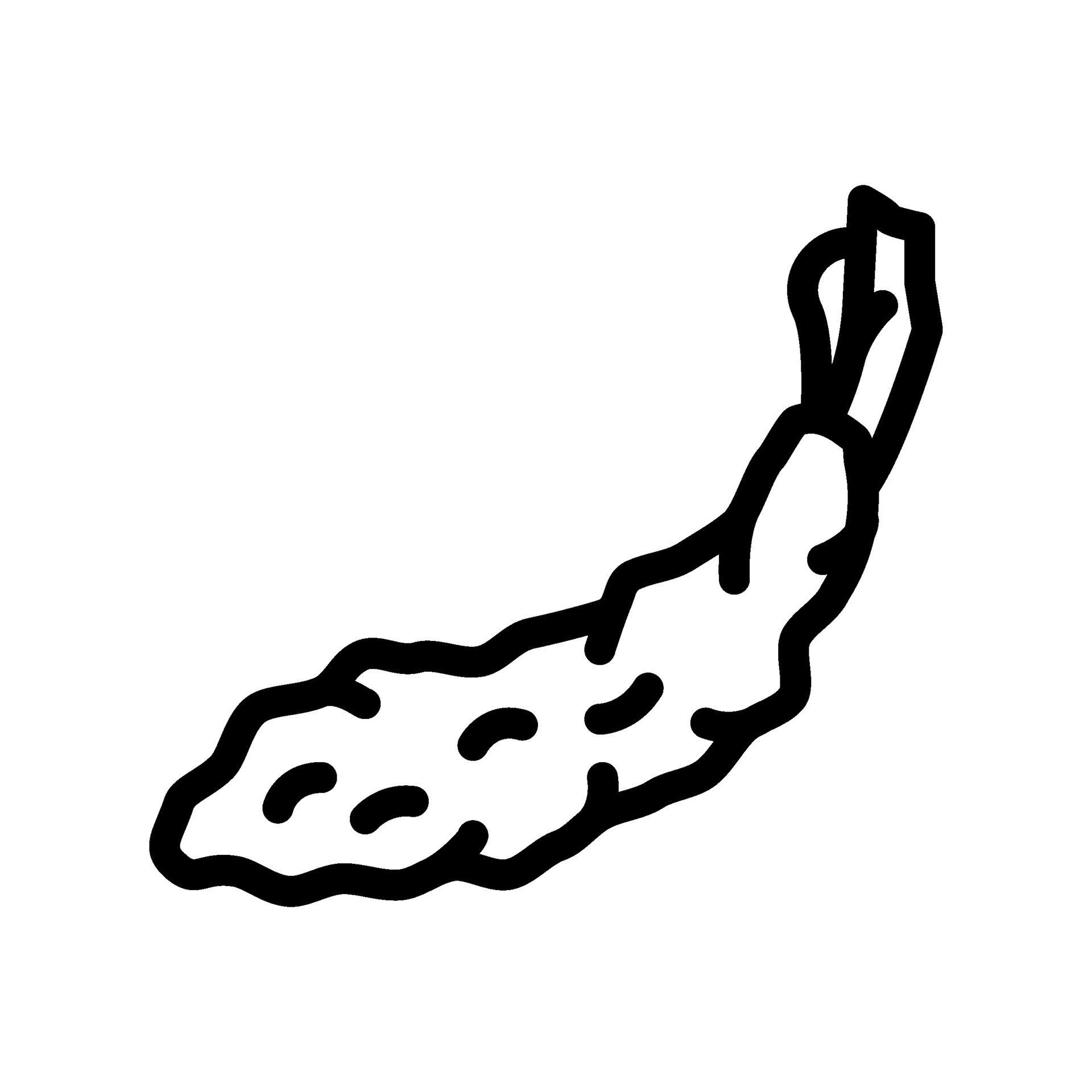 tempura vegetables japanese food line icon vector illustration 25440621