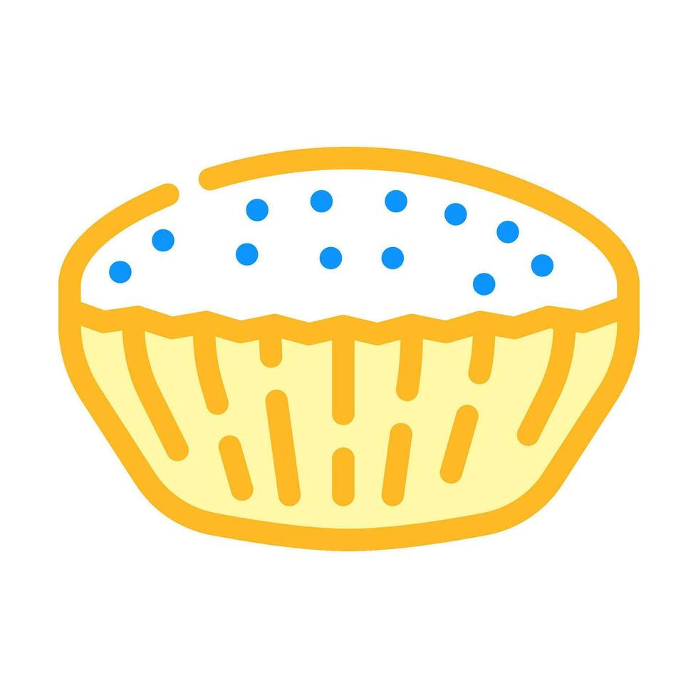 spiced bun food meal color icon vector illustration