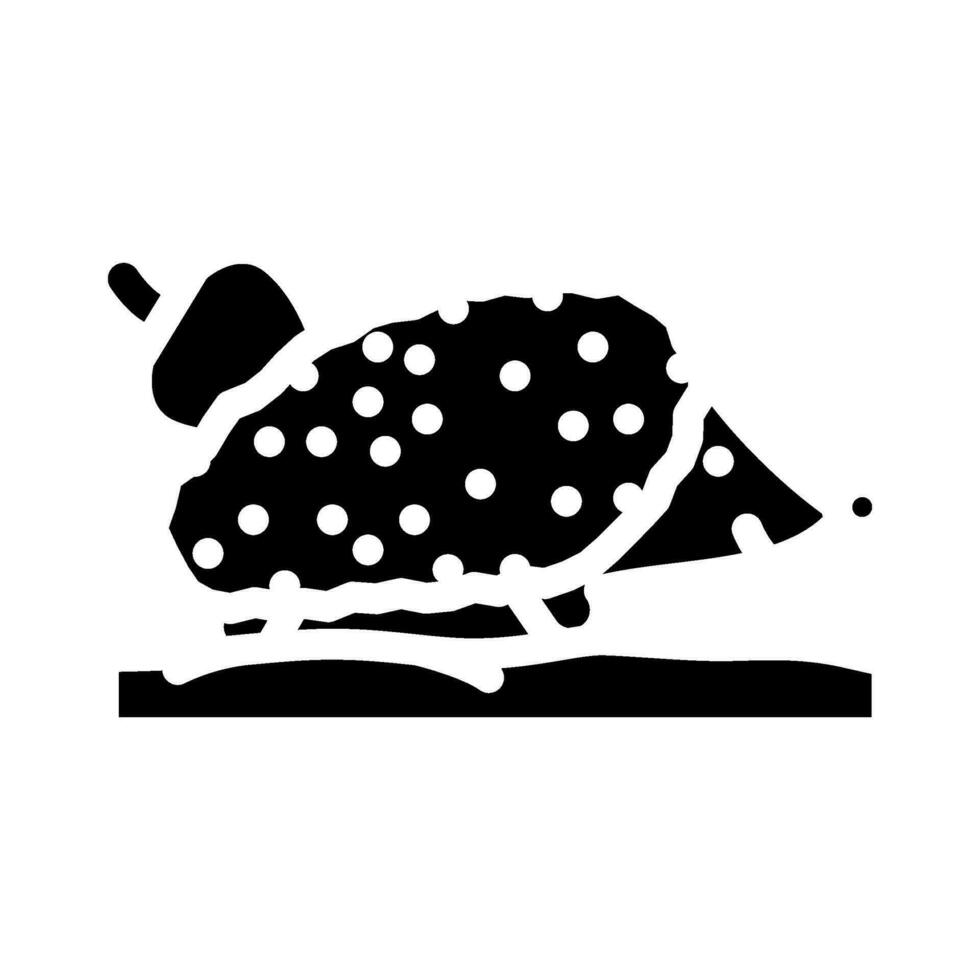 hedgehog autumn autumn season glyph icon vector illustration