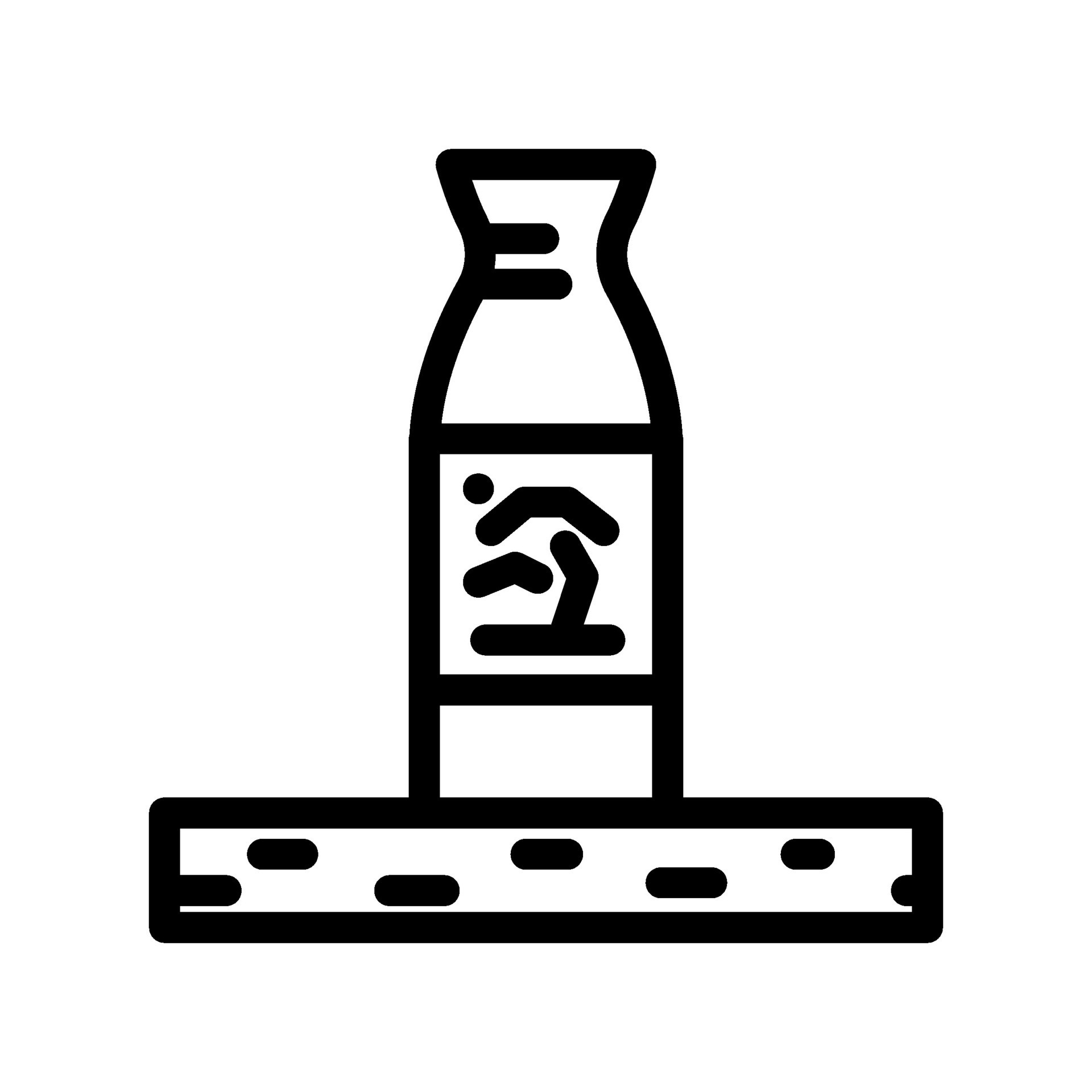 sake bottle japanese food line icon vector illustration 25440739 Vector