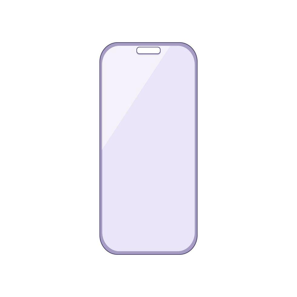 shield phone screen protector cartoon vector illustration