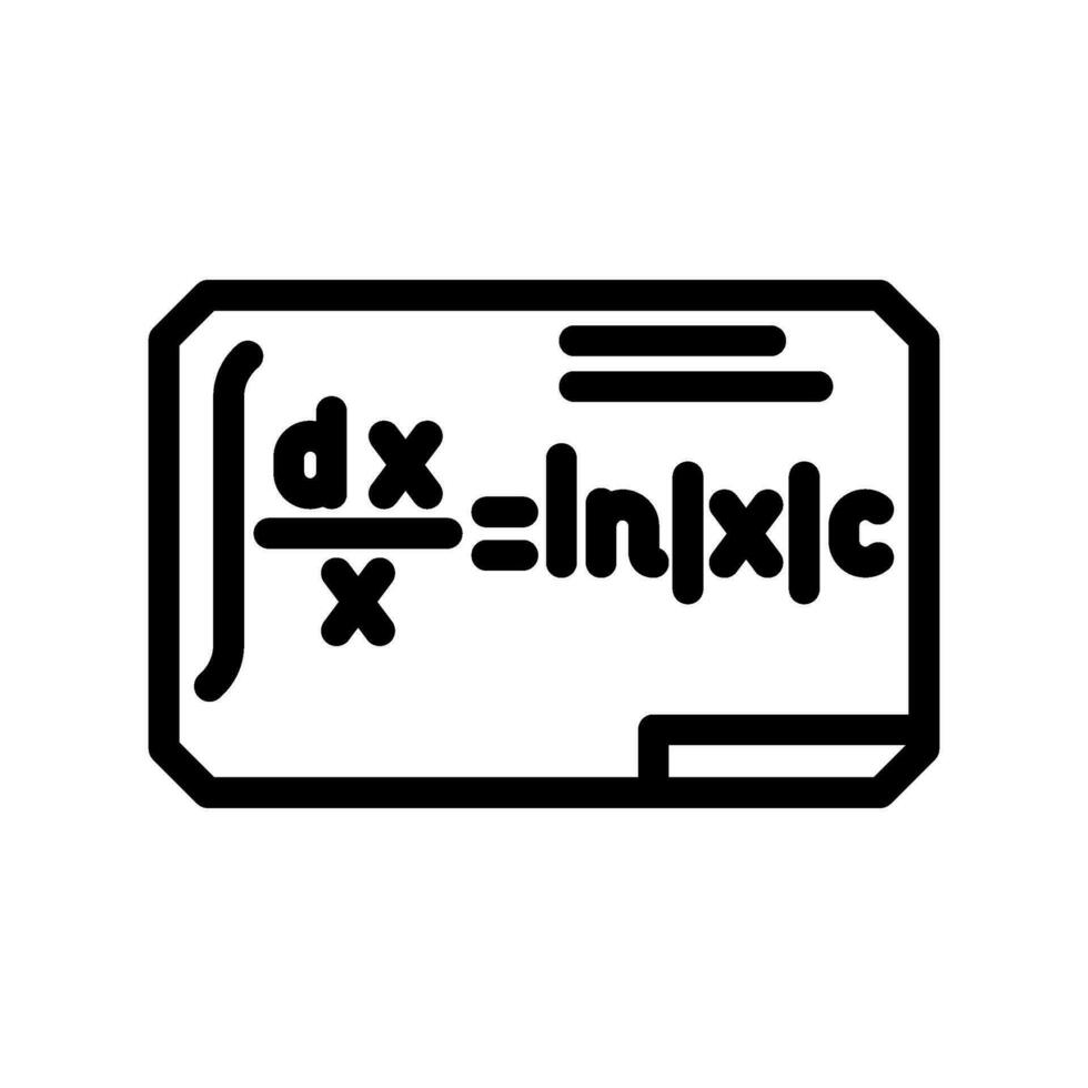 formula math science education line icon vector illustration