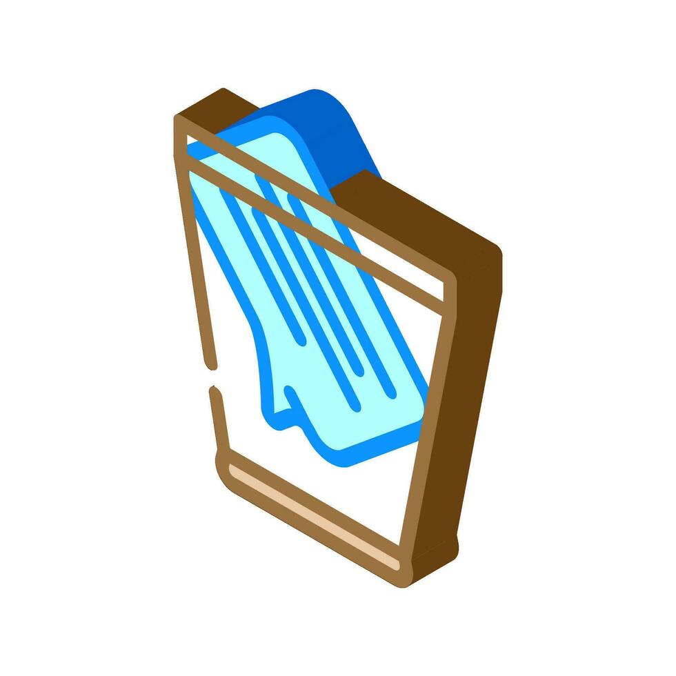 request closed isometric icon vector illustration