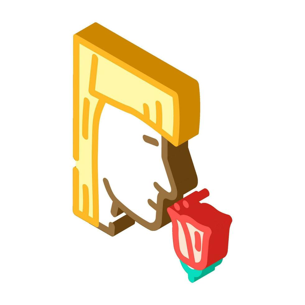 sense smell isometric icon vector illustration