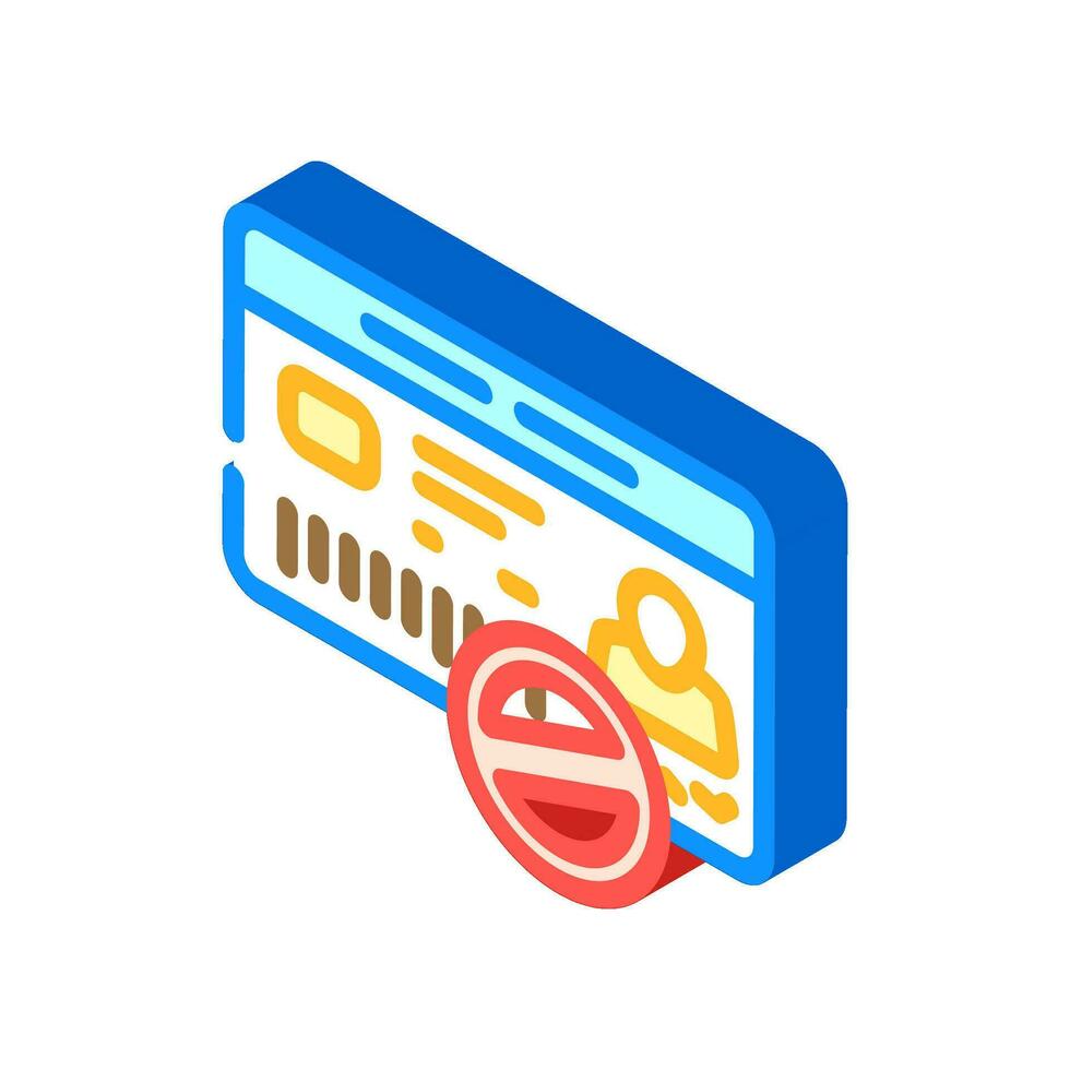 chat delete isometric icon vector illustration