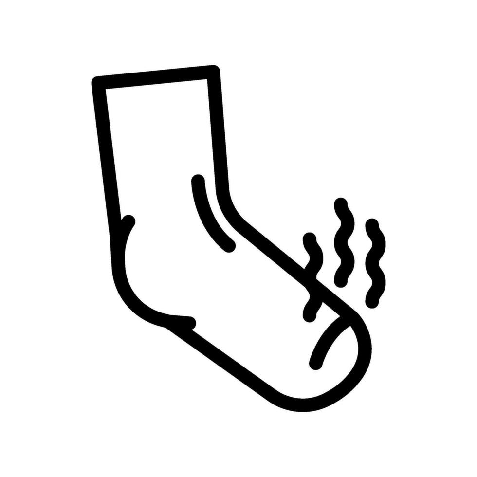 stink smell line icon vector illustration