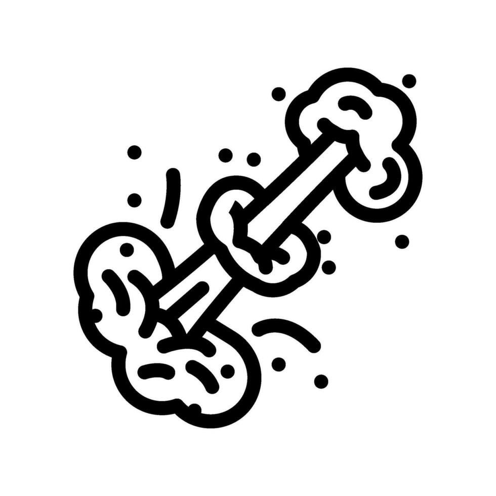 puff smell line icon vector illustration