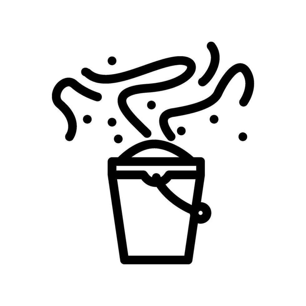odor smell line icon vector illustration