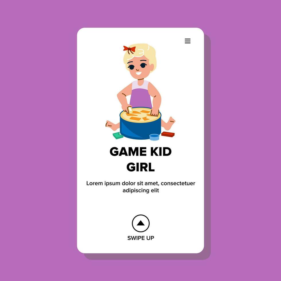 game kid girl vector
