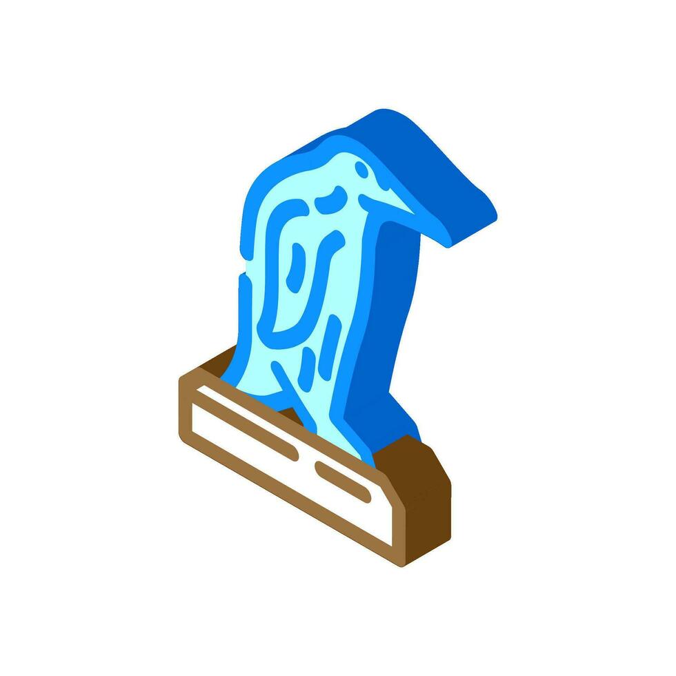 mistice sculptureletoe winter season isometric icon vector illustration