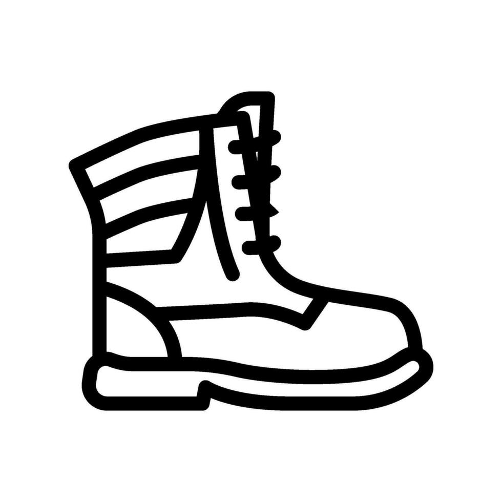 invierno botas temporada línea icono vector ilustración