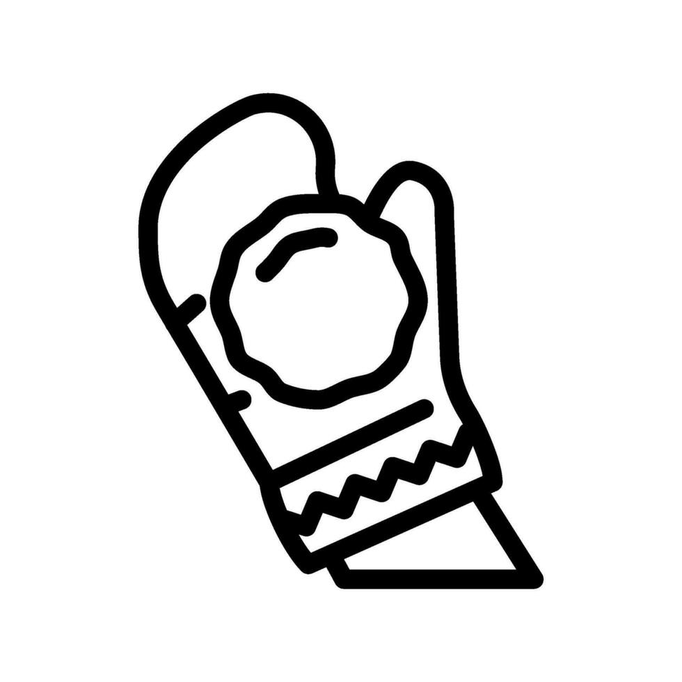 snowball fight winter season line icon vector illustration