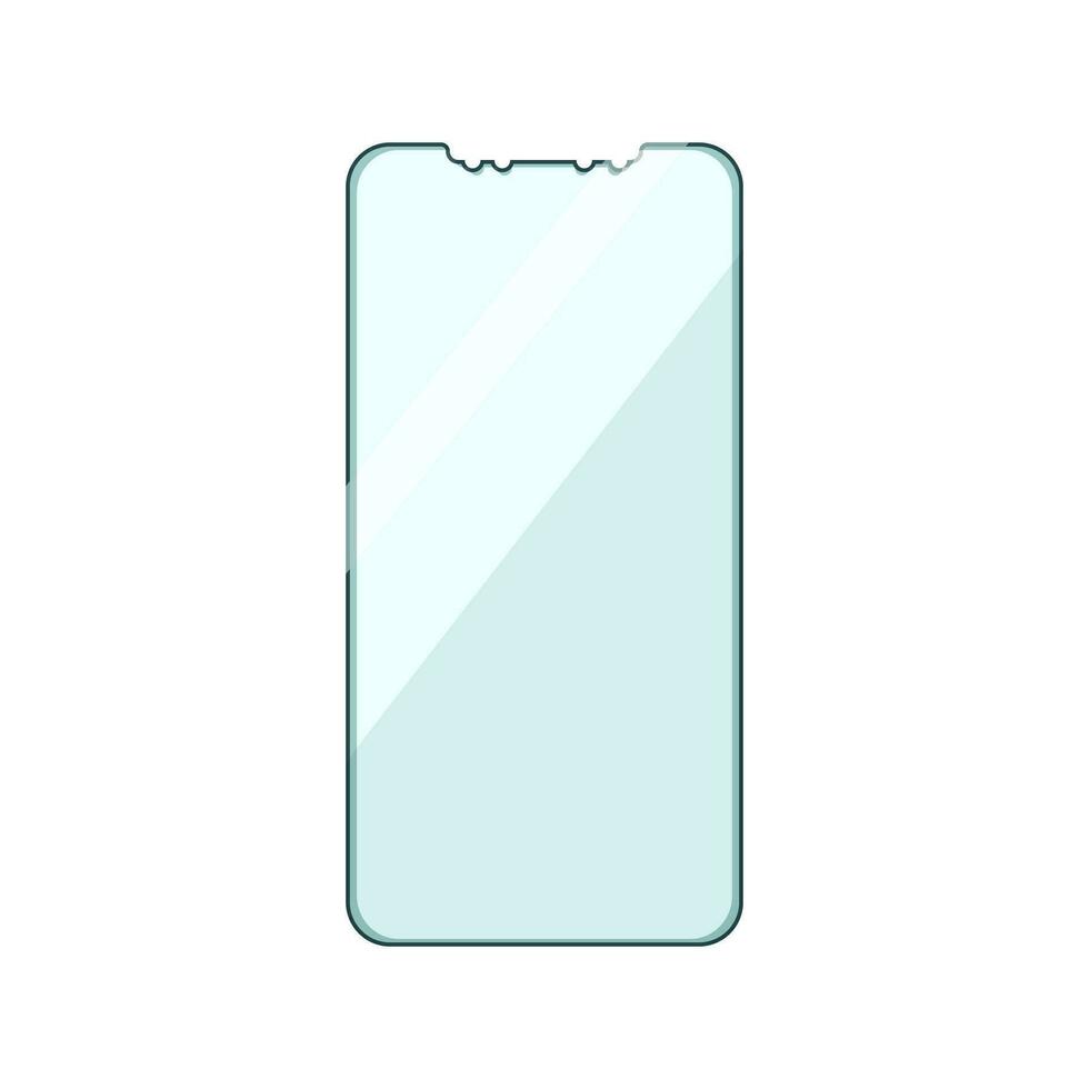 smart phone screen protector cartoon vector illustration