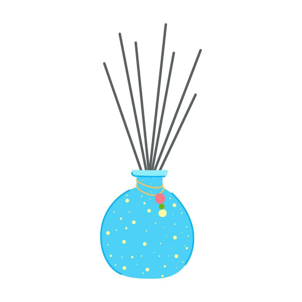 essential aroma sticks cartoon vector illustration