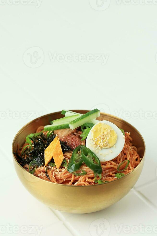 Bibim Guksu Korean Spicy Cold Noodles photo