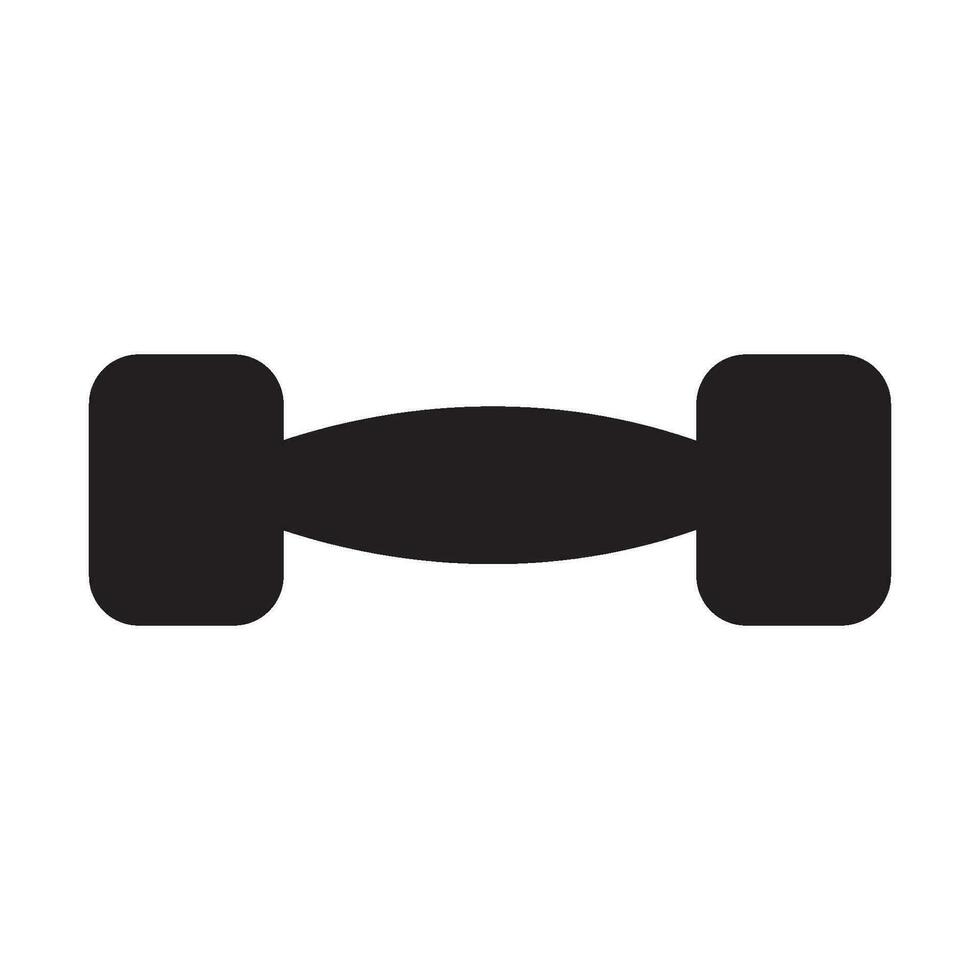dumbbell icon vector