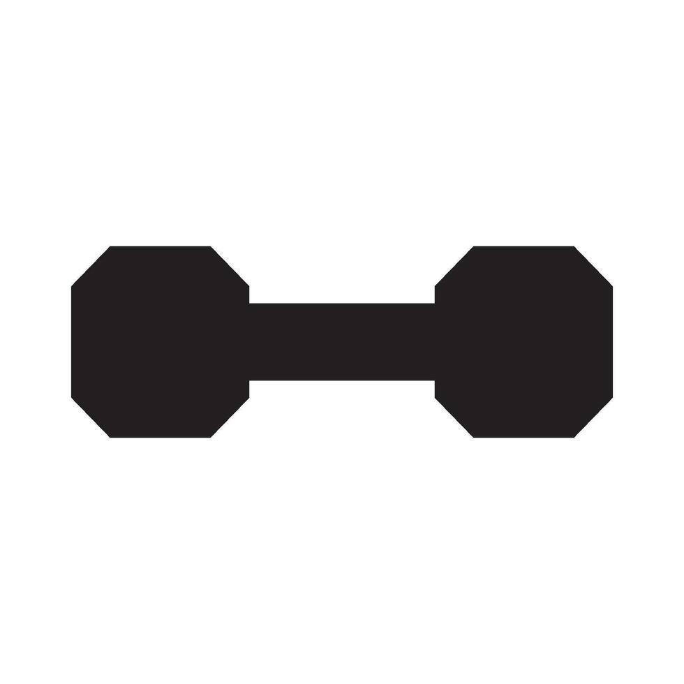 dumbbell icon vector